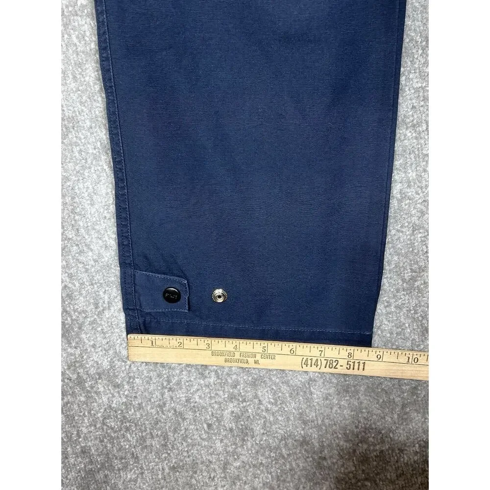 Vintage Genuine Sonoma Cargo Tactical Pants Boys Size 32H Husky Blue Pockets NWT